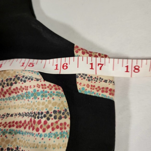 Renee C*Womens Small Dress*Sleeveless*Midi*USA Made*Black*Pink*Blue* - Picture 3 of 6